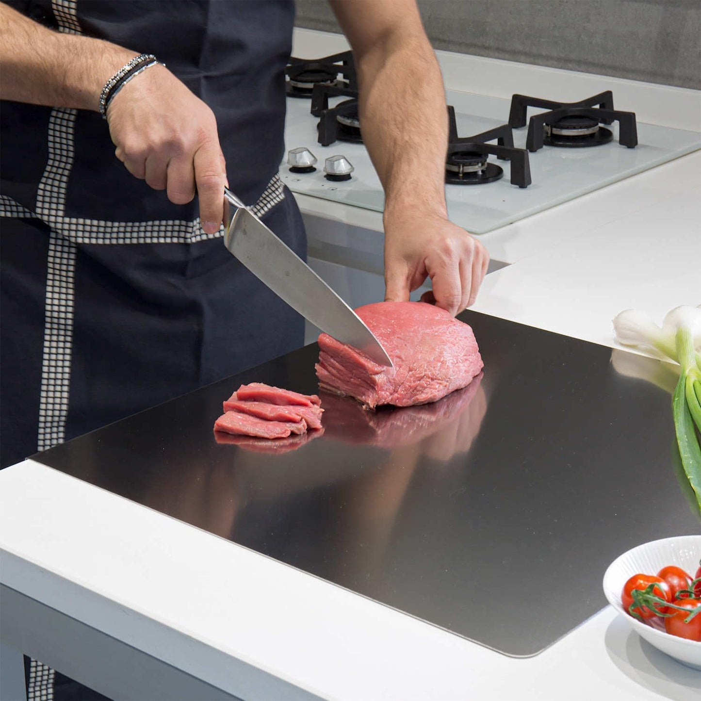 Inox Pro® : La tabla de cortar que no se pudre, no huele, no mancha y dura toda la vida!!