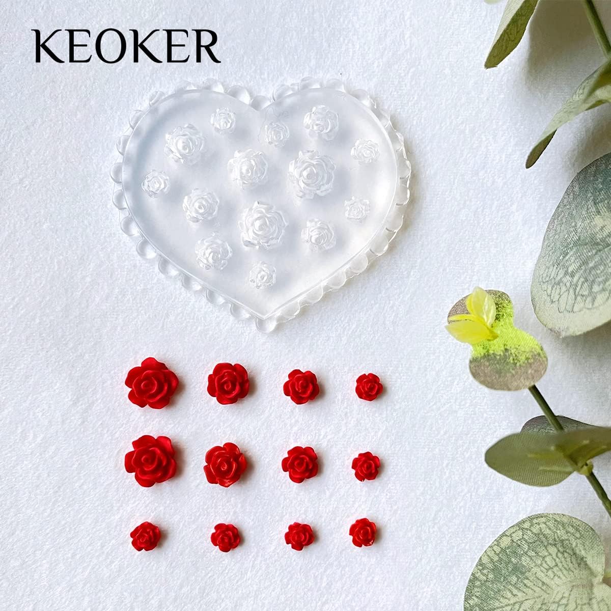 Moldes en silicona X4: Inspira tu creatividad con formas florales detalladas