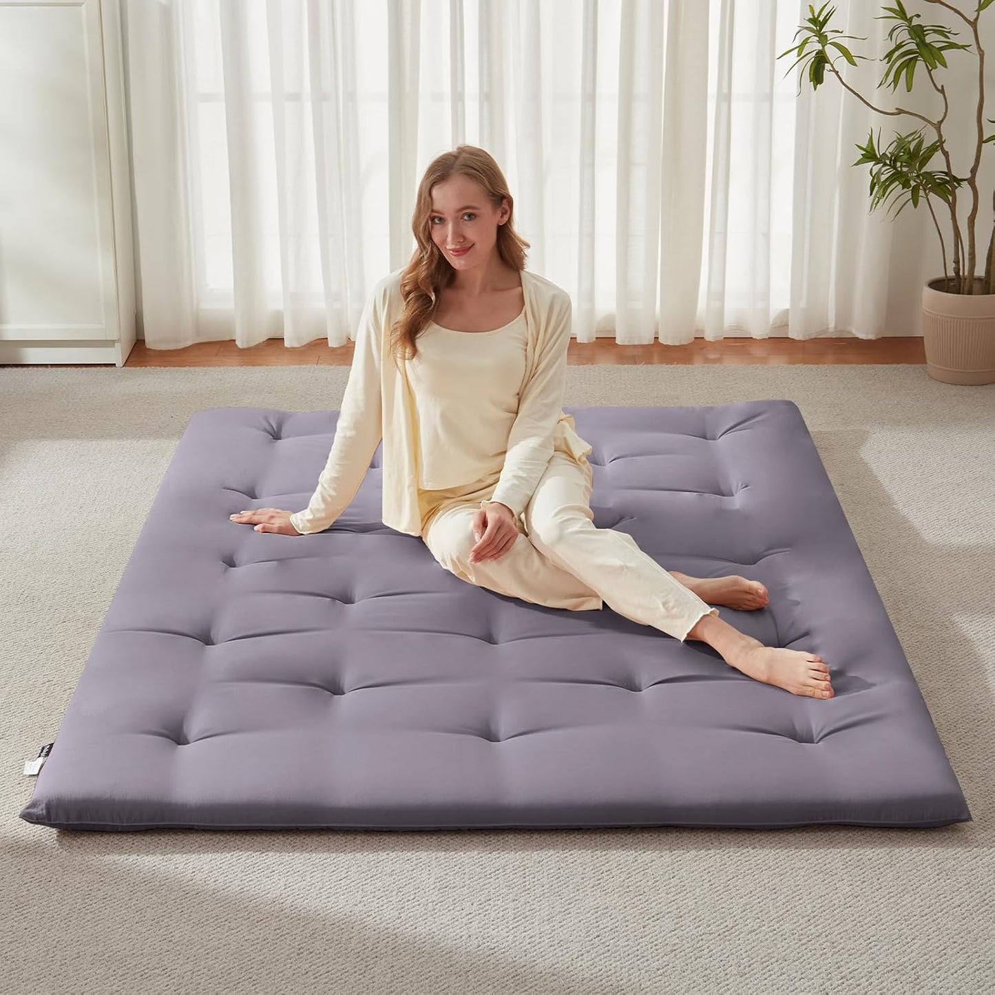 Ligero, plegable y suave: cómodo como un sofá cama, pero sin desorden, colchoneta plegable: