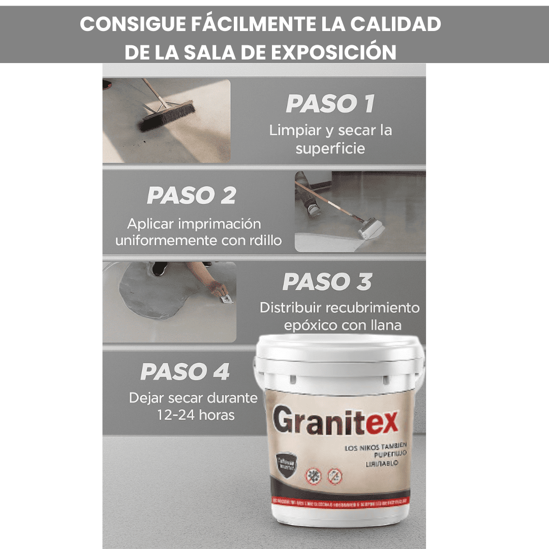 Revestimiento de suelo epoxi de alto brillo con efecto mármol x 1000 GRAMOS