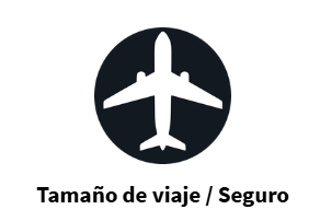 Tamaño de viaje/ seguro
