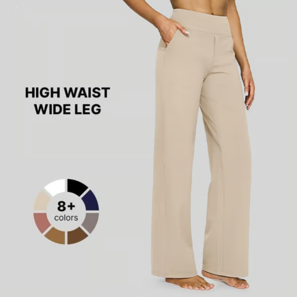 ¡Oferta de verano 2 x1! Pantalones de yoga informales de cintura alta y holgados.