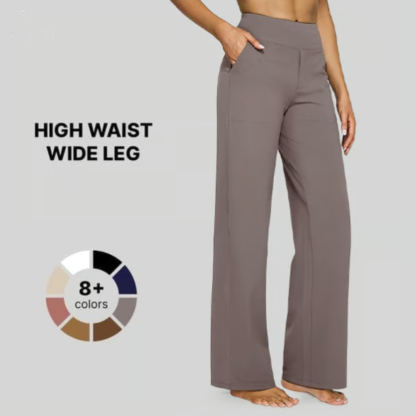 ¡Oferta de verano 2 x1! Pantalones de yoga informales de cintura alta y holgados.