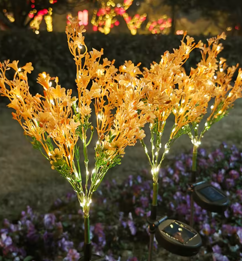 Ilumina tus noches en el jardín con la belleza de la luz dorada solar SET X 3