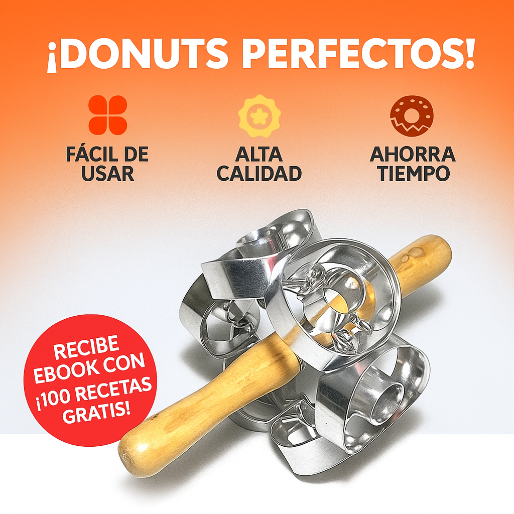 Crea donuts perfectos en casa, ahorra tiempo y sorprende a todos con tus creaciones.