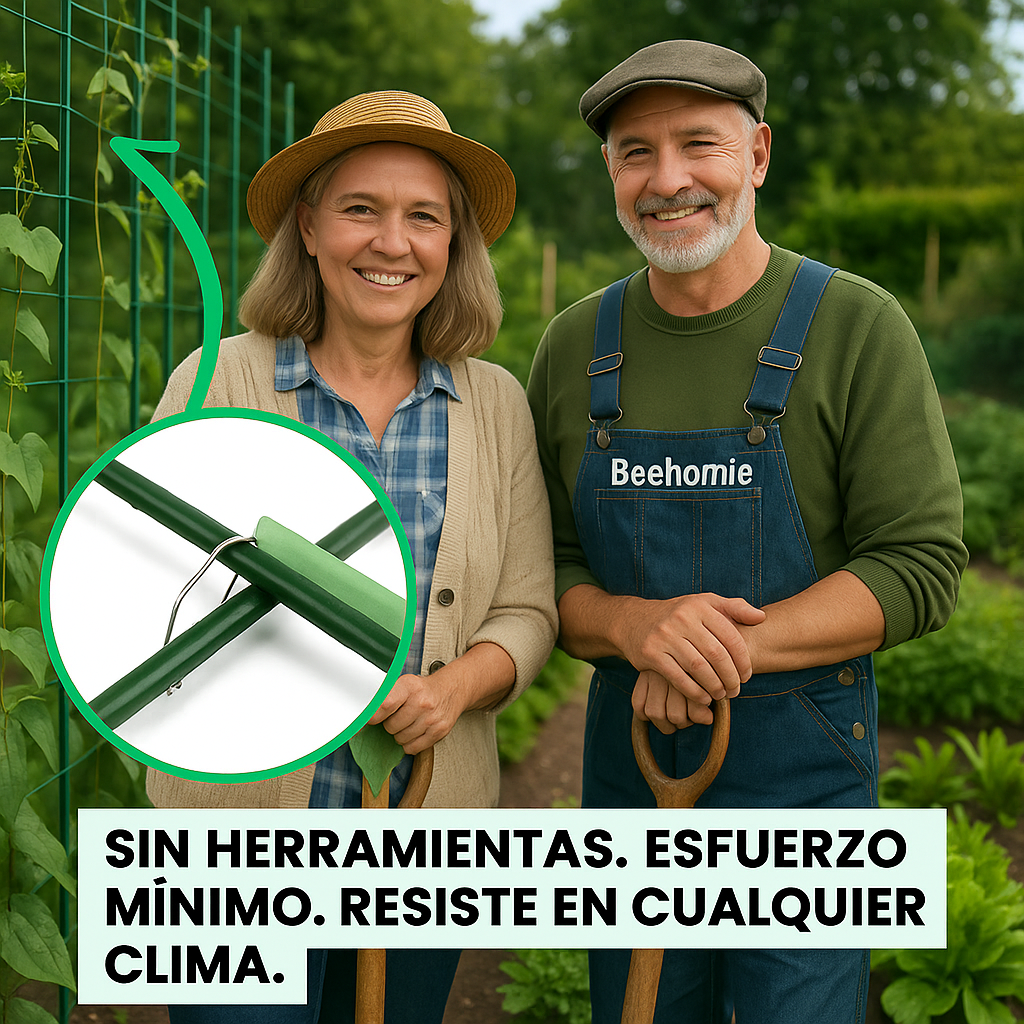 ¡Adiós plantas caídas! Sujeta, protege y maximiza tu cosecha: EcoClip PRO® x 60 unds