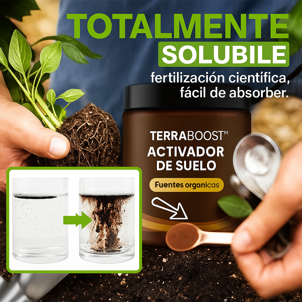 Transforma tu suelo en un ecosistema vivo y productivo con nuestro activador de suelos!!
