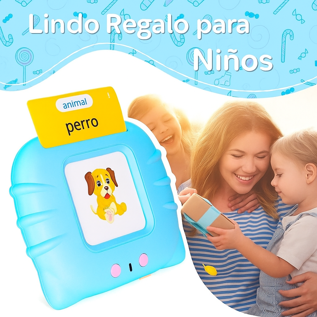 Lector de tarjetas interactivas que fortalecen la memoria y la concentración, tu pequeño descubrirá un mundo nuevo mientras juega.