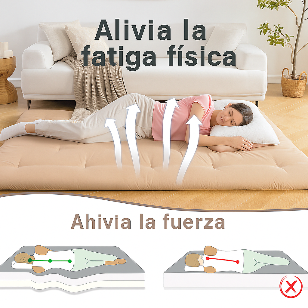 Ligero, plegable y suave: cómodo como un sofá cama, pero sin desorden, colchoneta plegable: