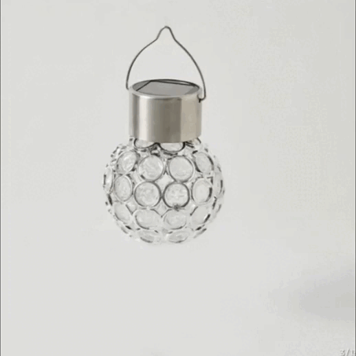 Bola de Cristal con luz solar que Ilumina tus Noches con 7 Colores ¡Sin Cables!