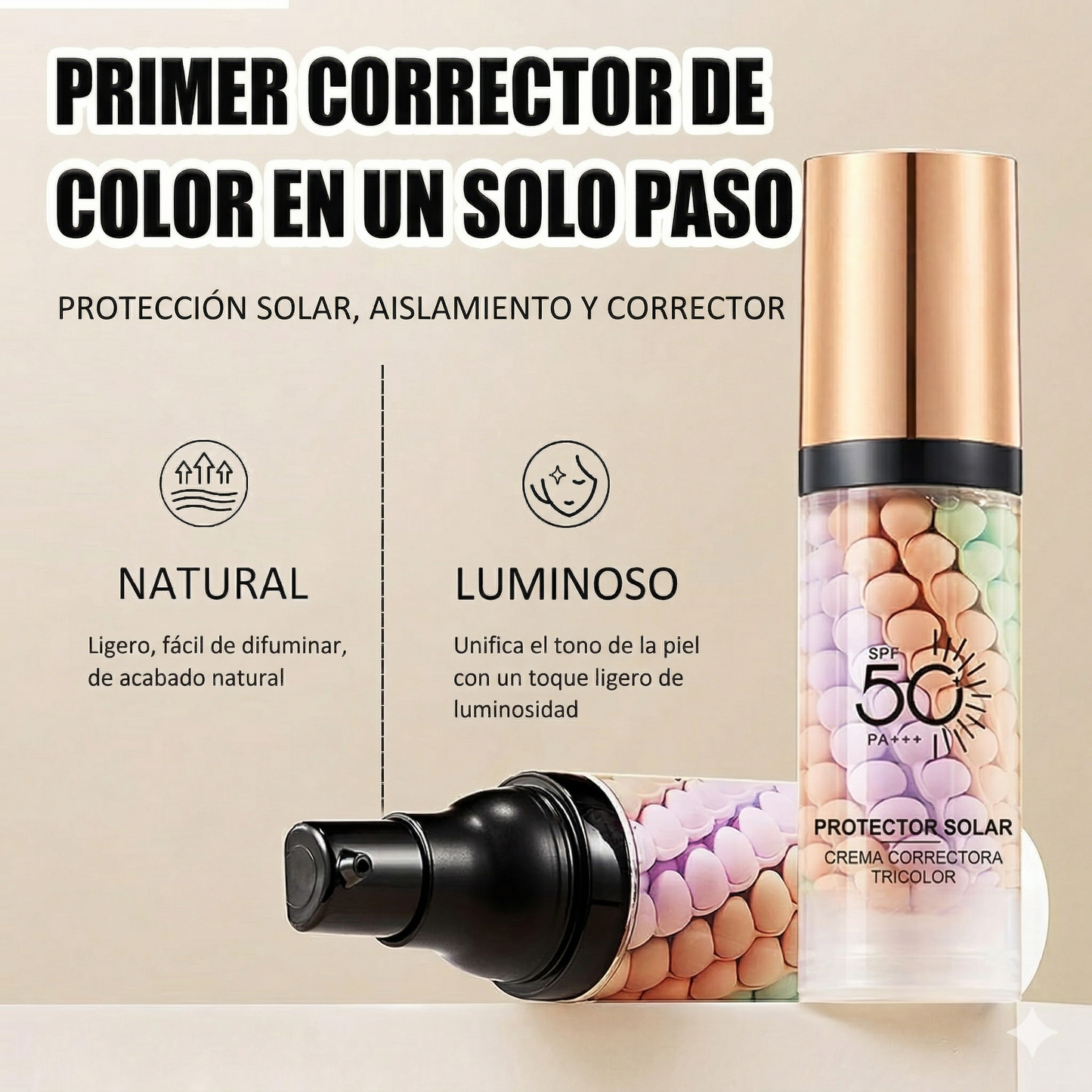 Piel Perfecta, Hidratada y Protegida en 1 Solo Paso.