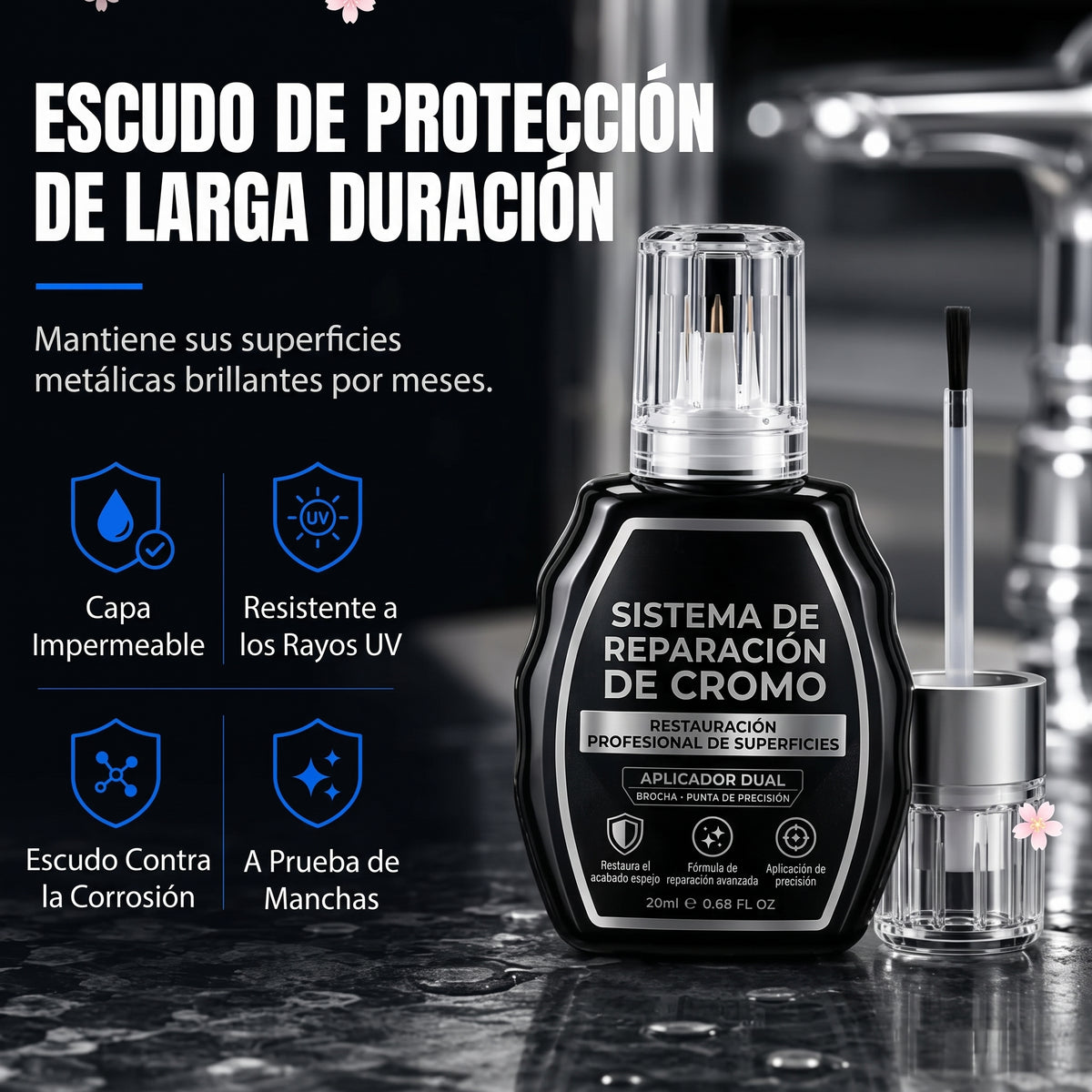 PlataShine Pro™ — Reparador de Cromo y Plata para Carro, Joyas y Hogar