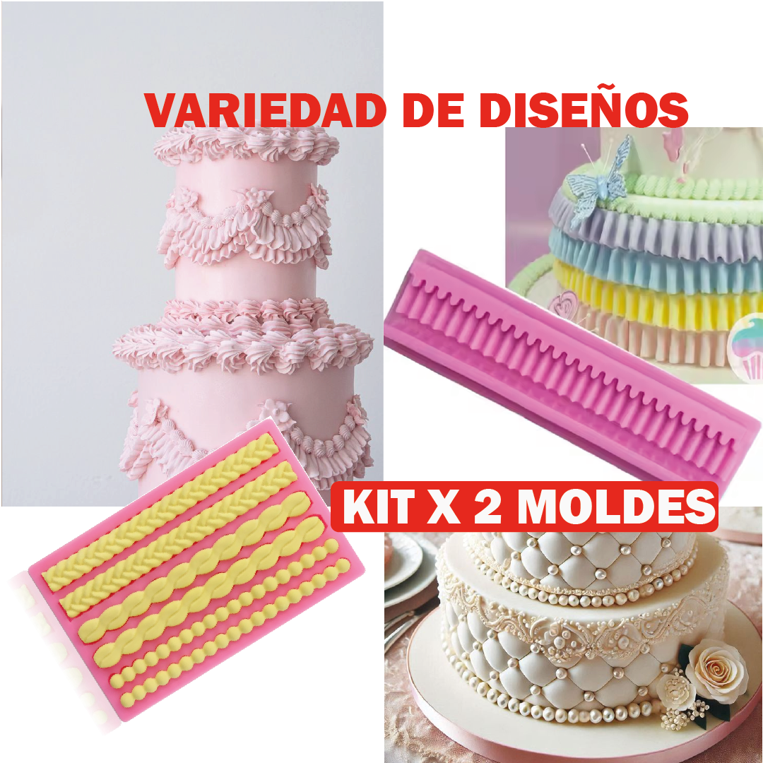 🎉 ¡Kit Repostero 2 en 1! Decoraciones florales y encajes como un profesional: Transforma tus postres en verdaderas obras de arte, sin esfuerzo y desde casa.