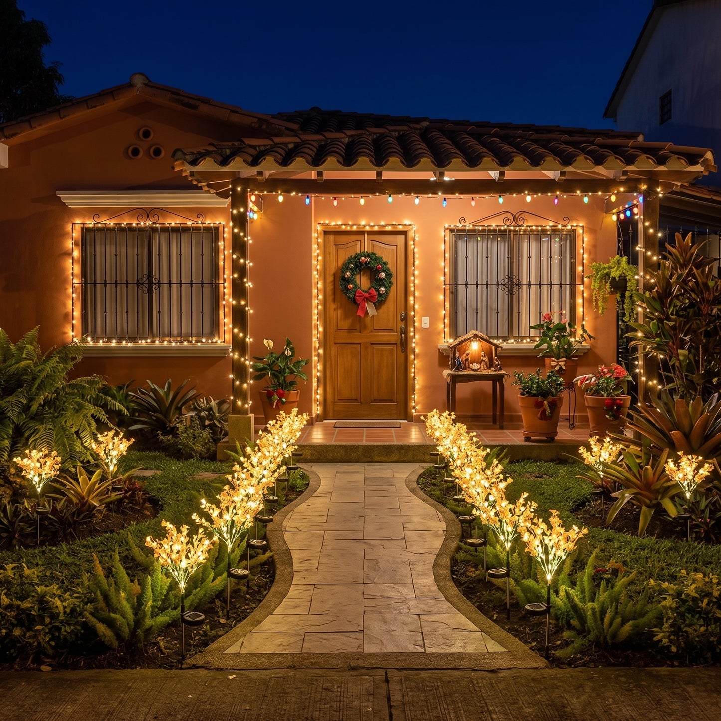 Tu jardín también merece brillar en navidad: PACK X 4