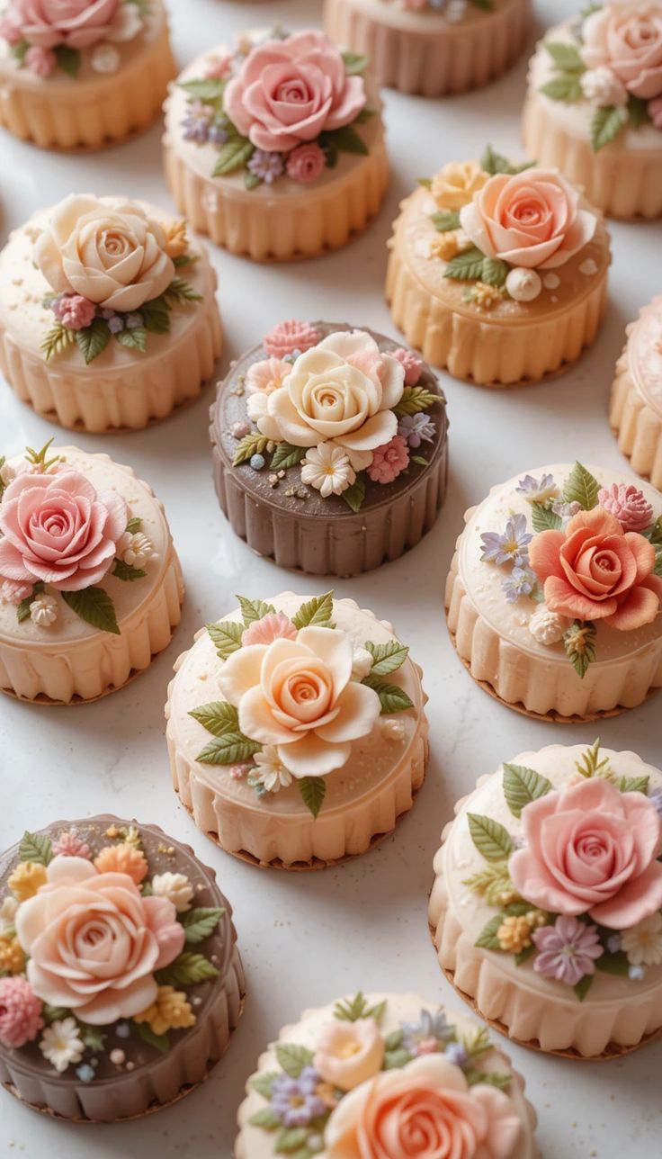 Kit moldes mini flores x4