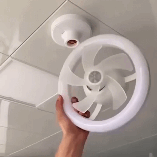 Luz LED con ventilador LedFan Asegúrate de mantenerte agradablemente fresco incluso en los días más calurosos.