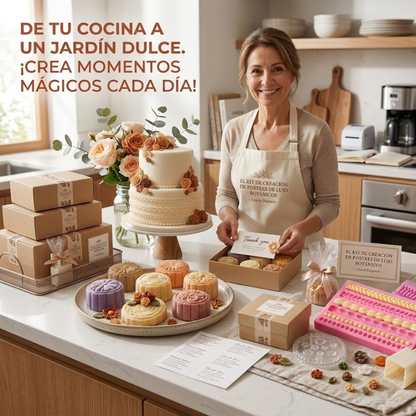 🌸 Combo Repostería Creativa: 3 Kits profesionales + 100 recetas GRATIS