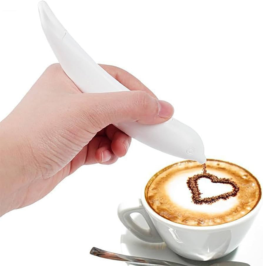 EscribeDulce™ – Lápiz Eléctrico para Escribir Mensajes con Canela en Postres y Café