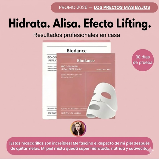 ⭐Nuestro producto más vendido: la mascarilla de biocolágeno para una piel perfecta y radiante x 12 unidades!!