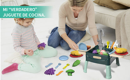 El Fregadero Interactivo con Sistema de Agua Real