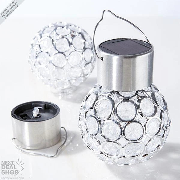 Bola de Cristal con luz solar que Ilumina tus Noches con 7 Colores ¡Sin Cables!