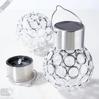 Bola de Cristal con luz solar que Ilumina tus Noches con 7 Colores ¡Sin Cables!