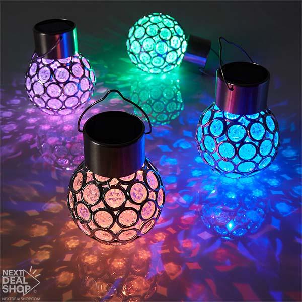 Bola de Cristal con luz solar que Ilumina tus Noches con 7 Colores ¡Sin Cables!
