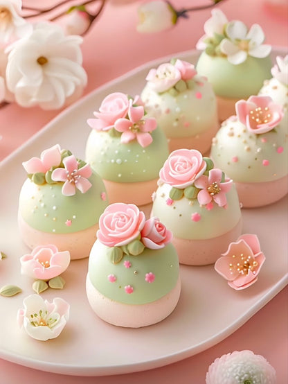 Kit moldes mini flores x4