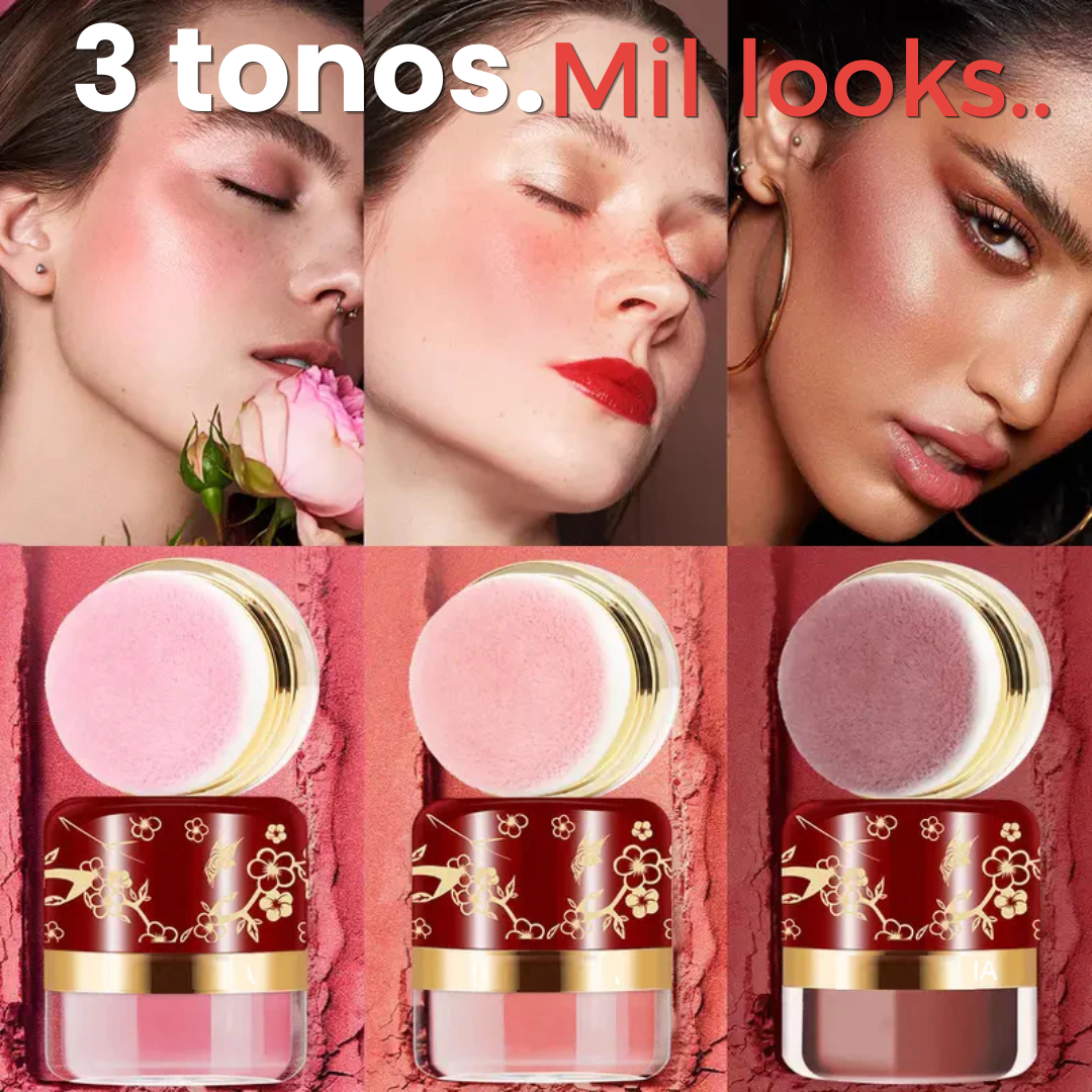 El blush que vive en tu bolsillo, no en tu cartera. Set x 3 colores