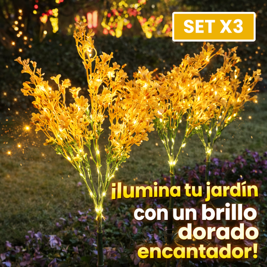 El regalo perfecto para darle vida al jardín de mamá, Ilumina tu jardín sin cables, sin gasto de luz y con un ambiente mágico todas las noches. SET X 3