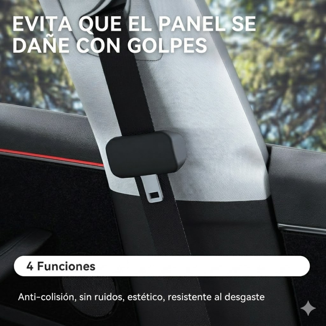 Cubre-Hebillas Premium de Silicona para Cinturón de Seguridad Set x2