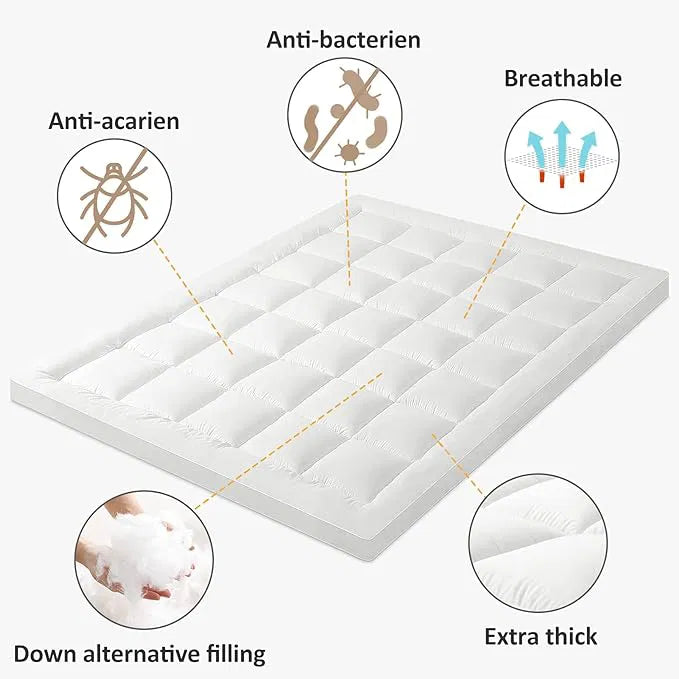 Colchoneta viscosa de bambú para alivio del dolor de espalda, grueso, refrescante y transpirable