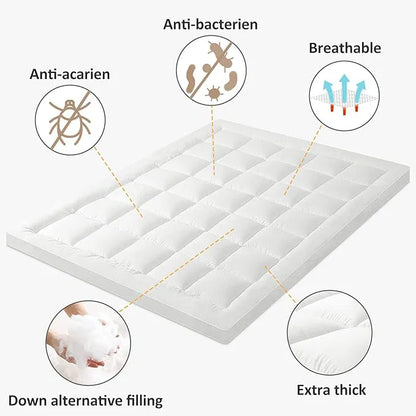 Colchoneta viscosa de bambú para alivio del dolor de espalda, grueso, refrescante y transpirable