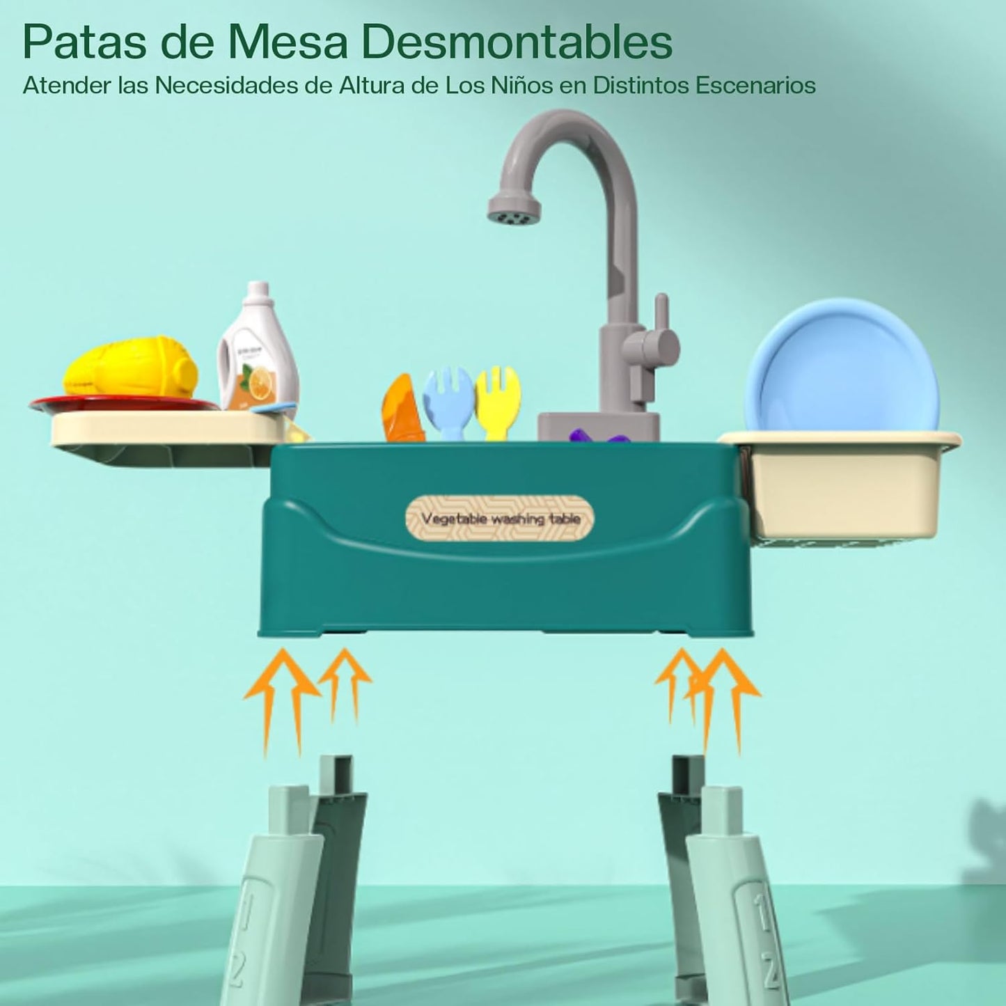 El Fregadero Interactivo con Sistema de Agua Real