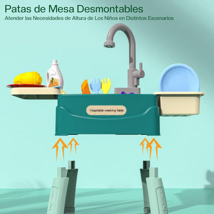 El Fregadero Interactivo con Sistema de Agua Real