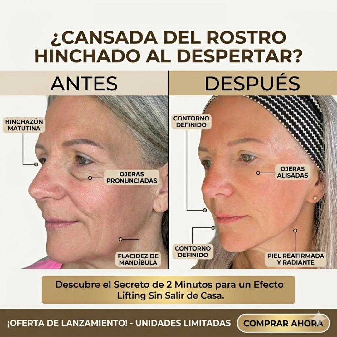 El "Lifting" Matutino que Cuesta Menos que una Sesión de Spa: Desinflama y Define tu Rostro al Instante.