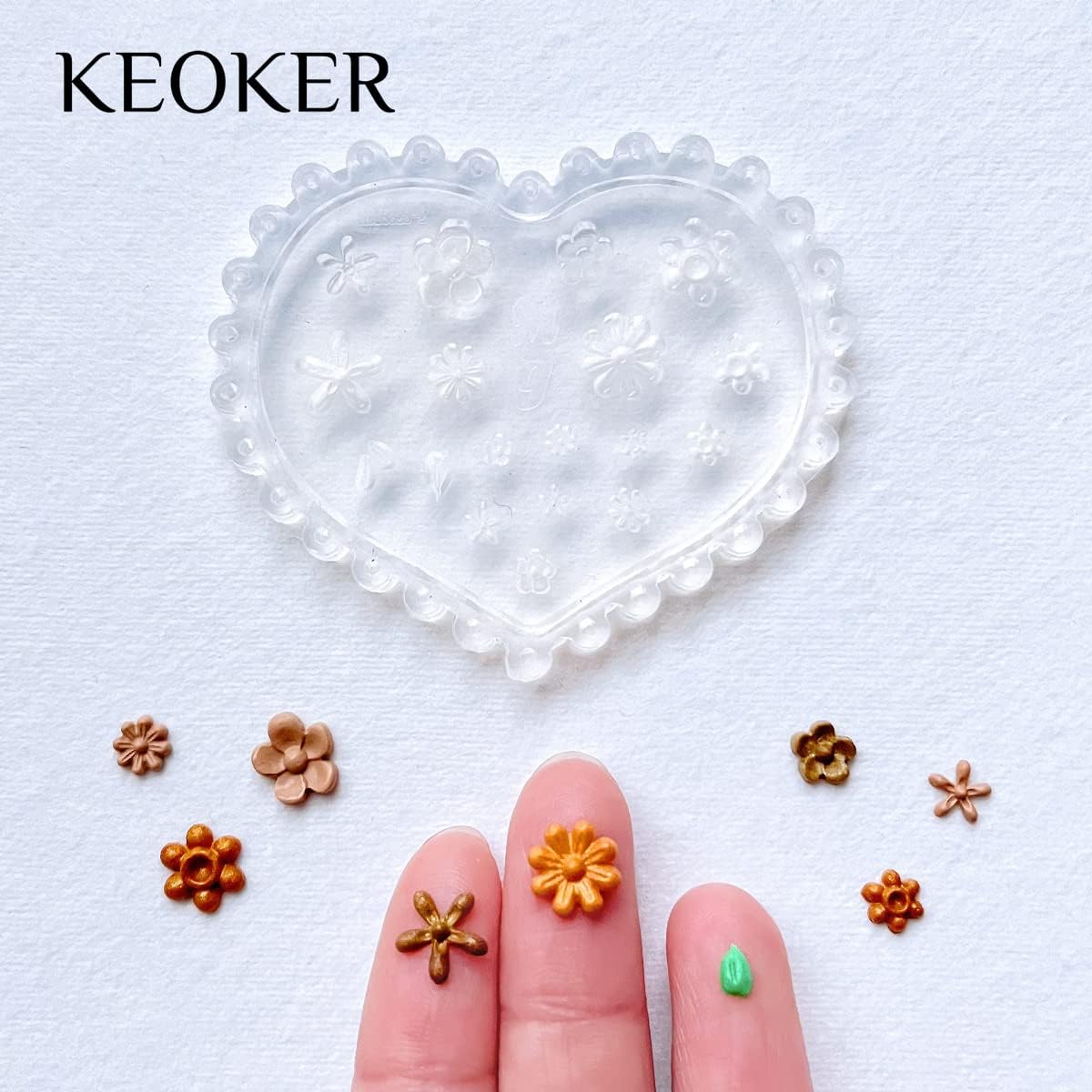 Moldes en silicona X4: Inspira tu creatividad con formas florales detalladas