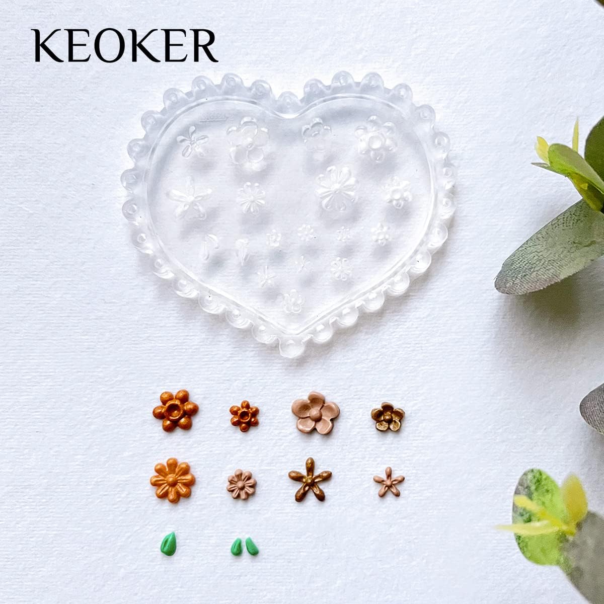 Moldes en silicona X4: Inspira tu creatividad con formas florales detalladas