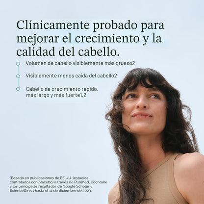 Cabello visiblemente más grueso, más abundante y más fuerte en 3 a 6 meses