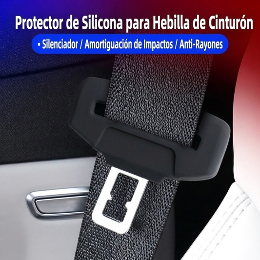 Cubre-Hebillas Premium de Silicona para Cinturón de Seguridad Set x2