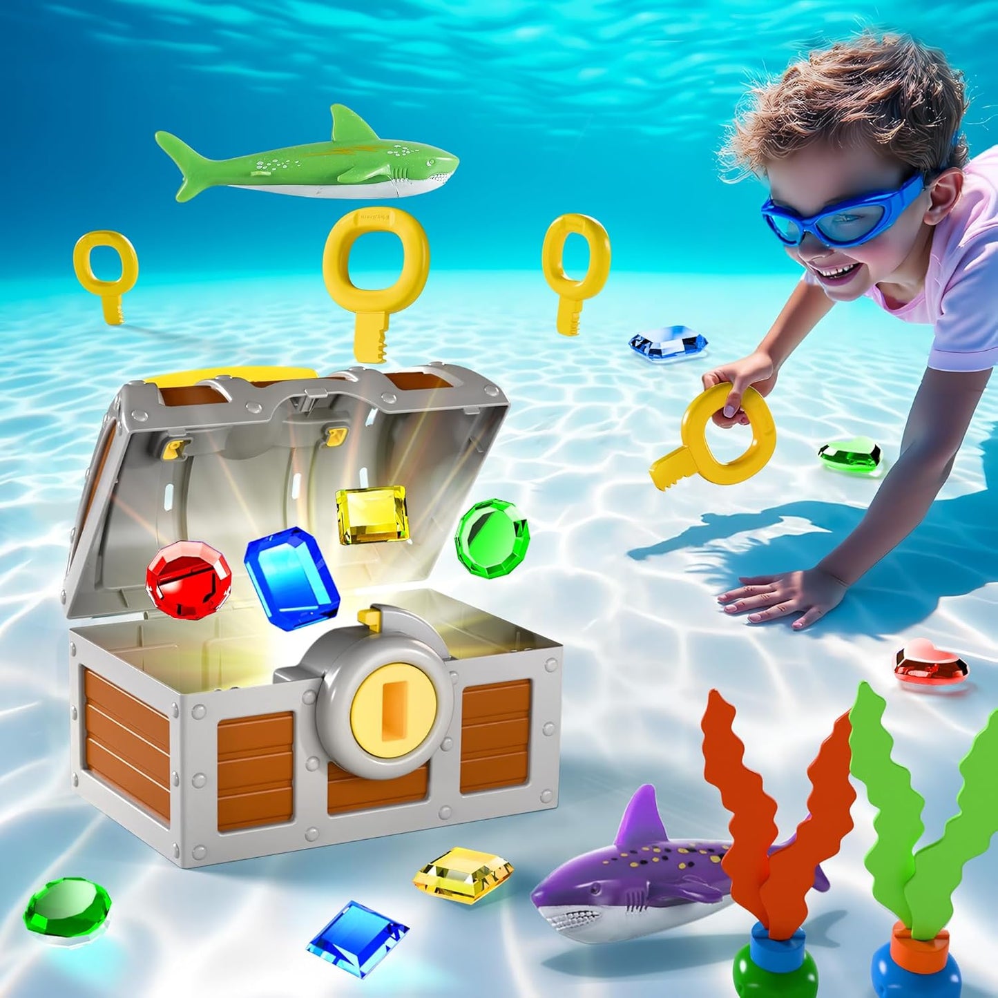 Cofre del Tesoro Acuático: Diversión y aprendizaje para peques y grandes en el agua