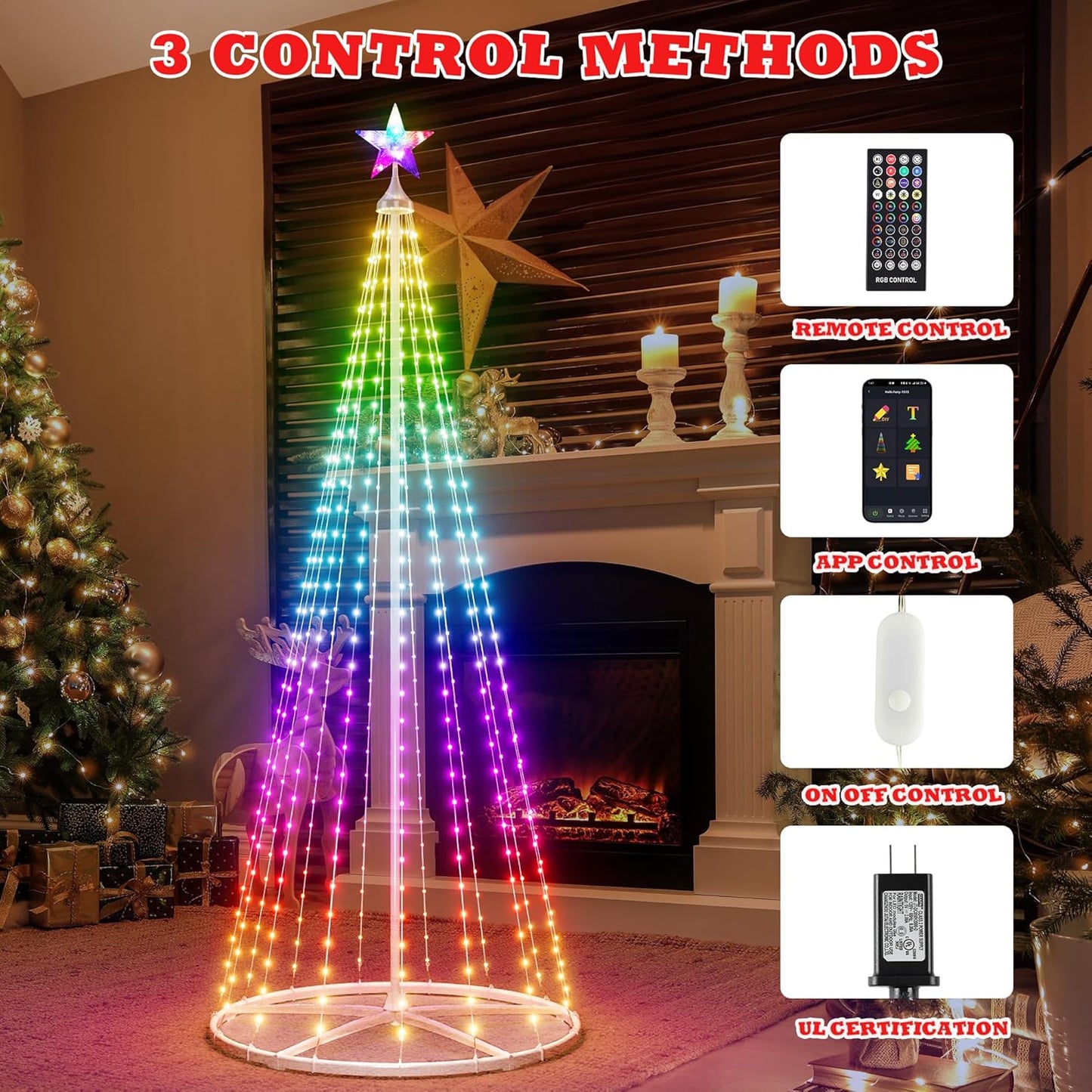 La decoración navideña más innovadora del año llegó a Colombia, con el árbol navideño LED plegable