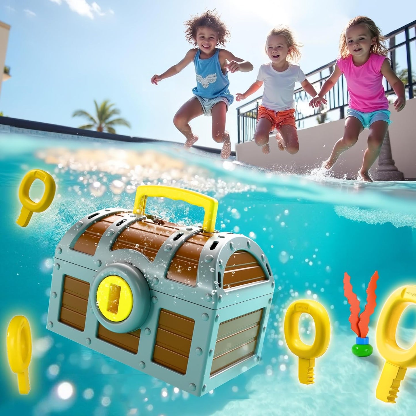 Cofre del Tesoro Acuático: Diversión y aprendizaje para peques y grandes en el agua