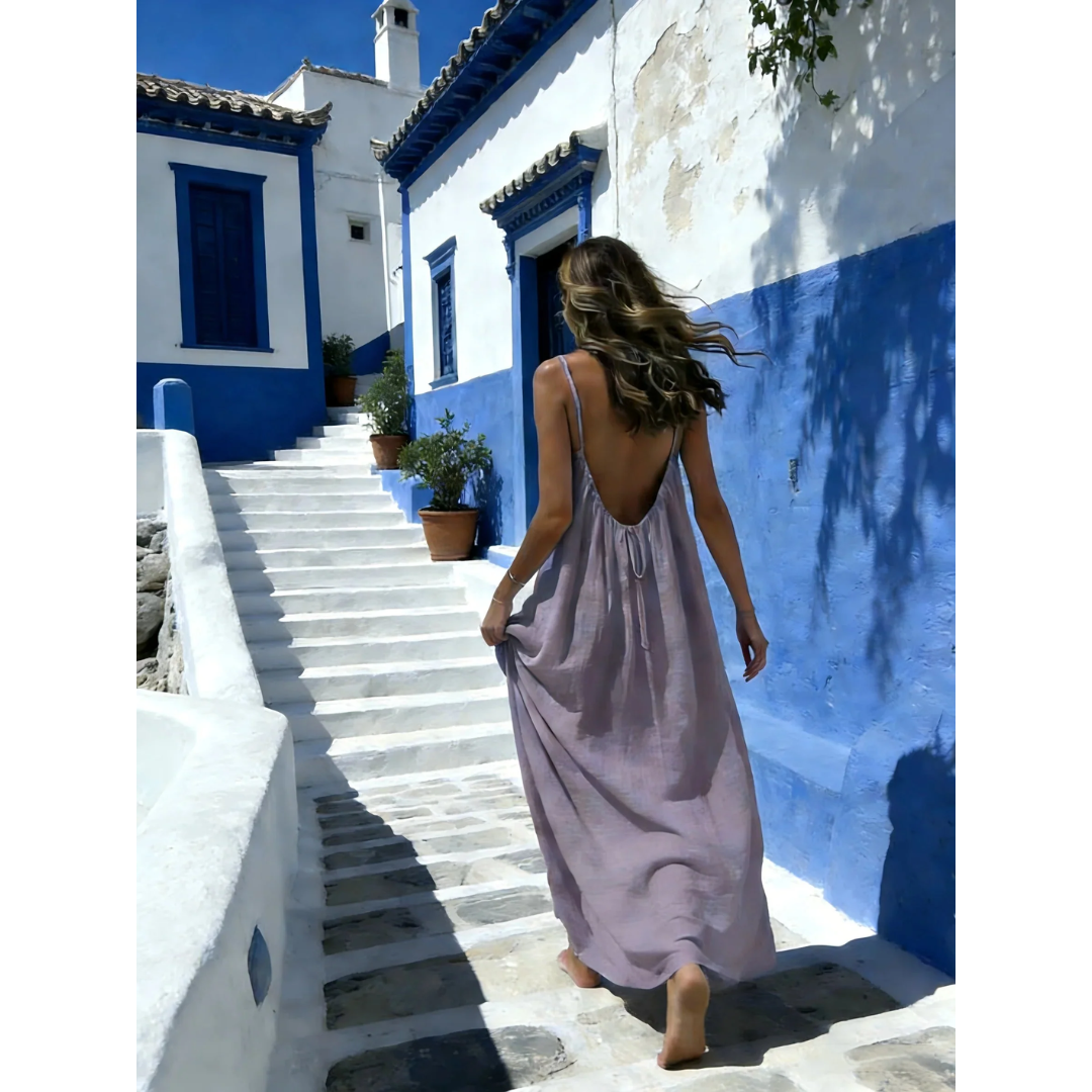 ✨ Siéntete irresistible: elegante vestido lencero sin espalda para momentos románticos