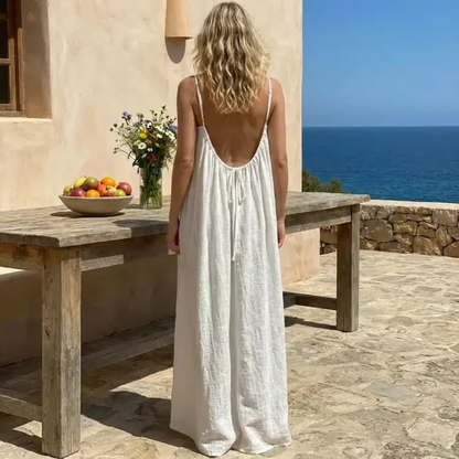 ✨ Siéntete irresistible: elegante vestido lencero sin espalda para momentos románticos