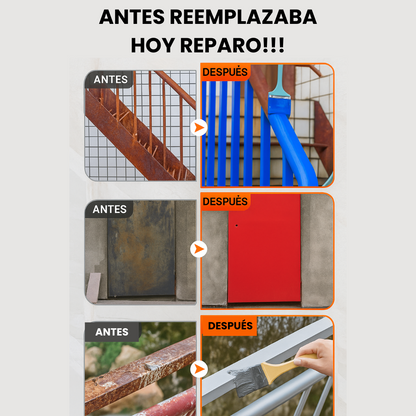 Olvidate del óxido: cubre, sella y protege en minutos: sin esfuerzo y sin complicaciones.