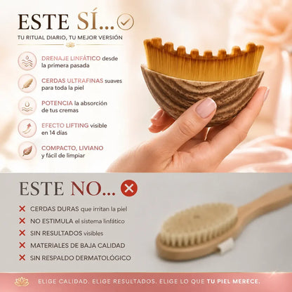 Cepillo de masaje linfático 2x1 + VIDEO INSTRUCCIONES DE USO (Copia)