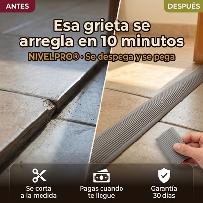 Ese desnivel se soluciona sin maestro, se soluciona con la cinta NivelPro®
