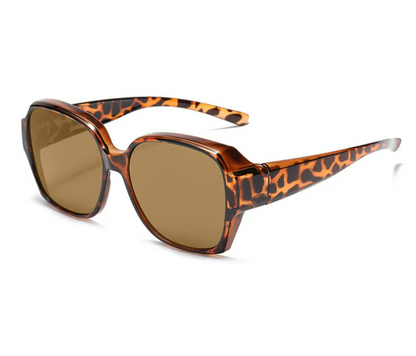 Gafas de sol con protección UV400, aptas para llevar sobre gafas de aumento
