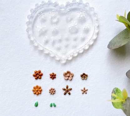 Kit moldes mini flores x4